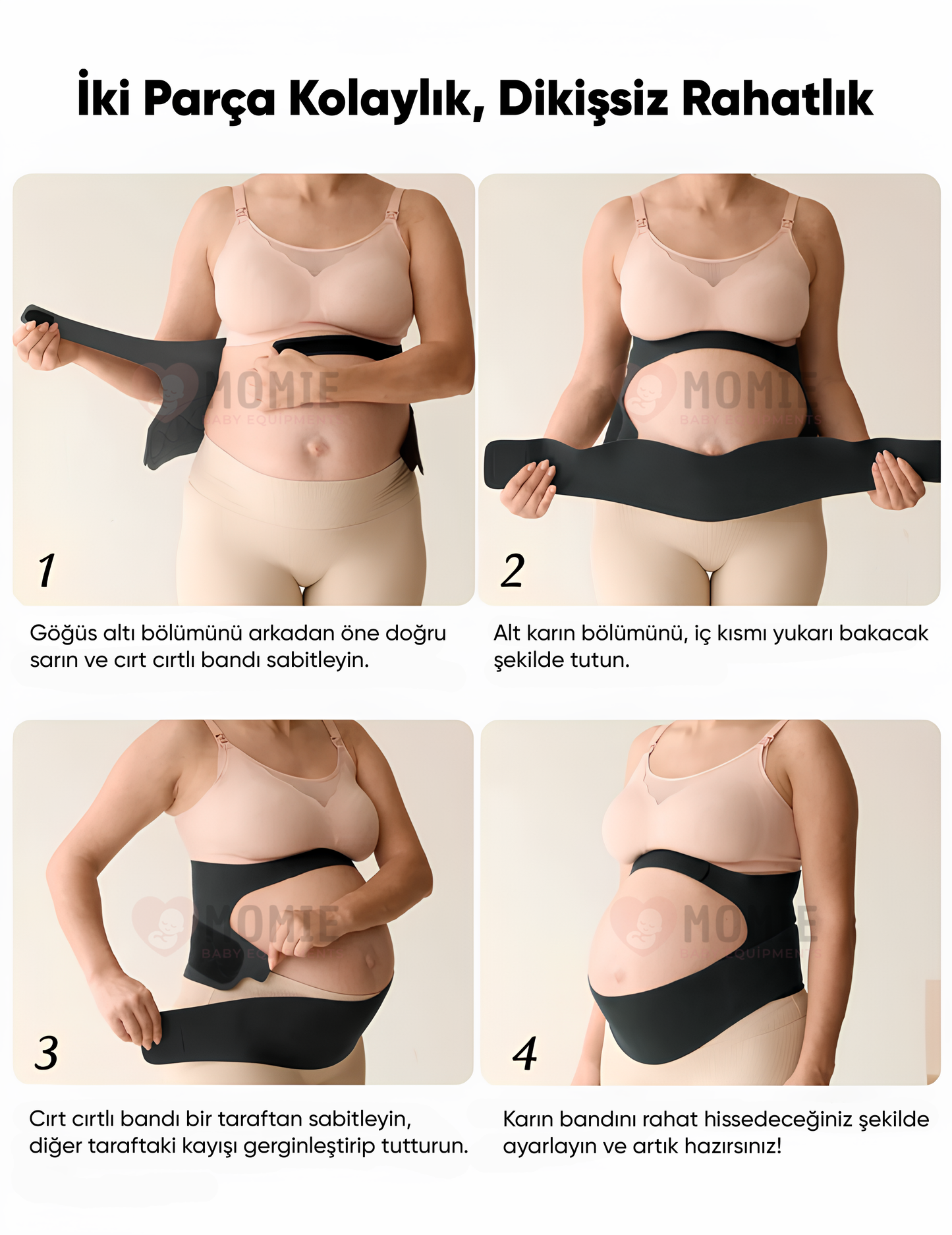 Momie Gebelik Korsesi – Karın ve Bel Desteğiyle Ağrısız Günler