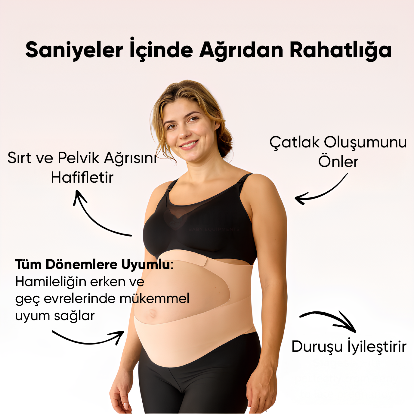 Momie Gebelik Korsesi – Karın ve Bel Desteğiyle Ağrısız Günler